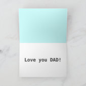 Happy Vaderdag Kaart (Binnen)