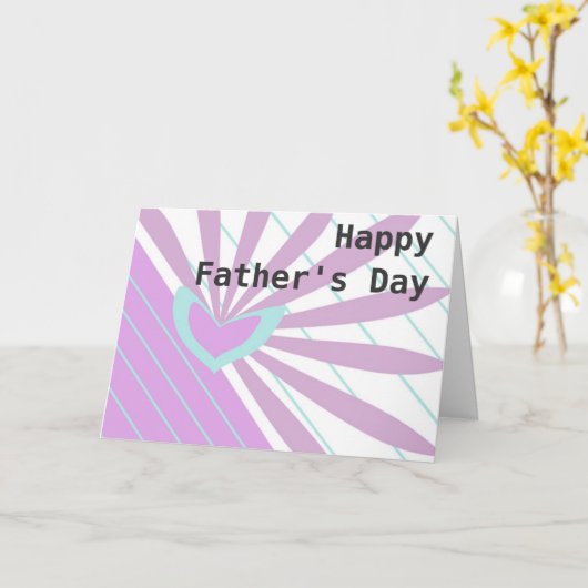 Happy Vaderdag Kaart (Gele Bloem)