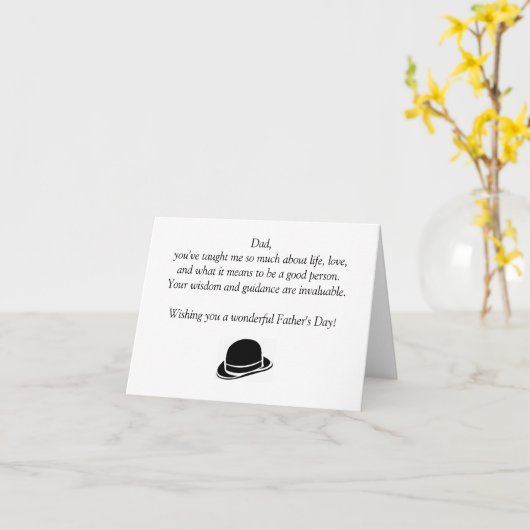 Happy Vaderdag Kaart (Gele Bloem)