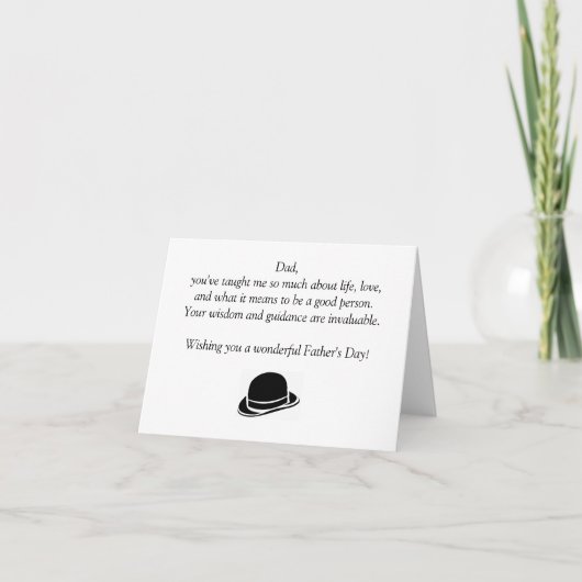 Happy Vaderdag Kaart (Voorkant)