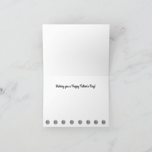 Happy Vaderdag-kaart Bedankkaart (Binnen)