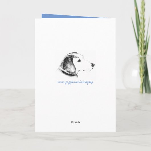 Happy Vaderdag kaart (Border Collie) (Achterkant)