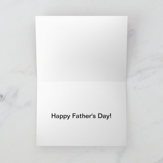 Happy Vaderdag Kaart Classic Zwart (Binnen)
