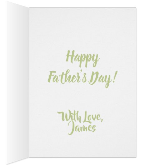 Happy Vaderdag Kaart Red Roses Floral (Binnen (Rechts))