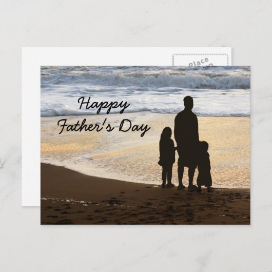 Happy Vaderdag Kaart Sjabloon (Voorkant / Achterkant)