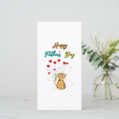 Happy Vaderdag Kat Papa Papa Gift Cat Father Aankondiging (Staand voorkant)