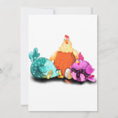 Happy Vaderdag - kippen die op eieren wachten (Achterkant)