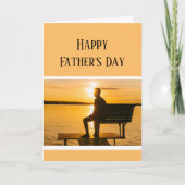 Happy Vaderdag Lakeside Sunset Kaart (Voorkant)