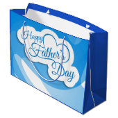 Happy Vaderdag Large Cadeautasje (Achterkant Gekanteld)