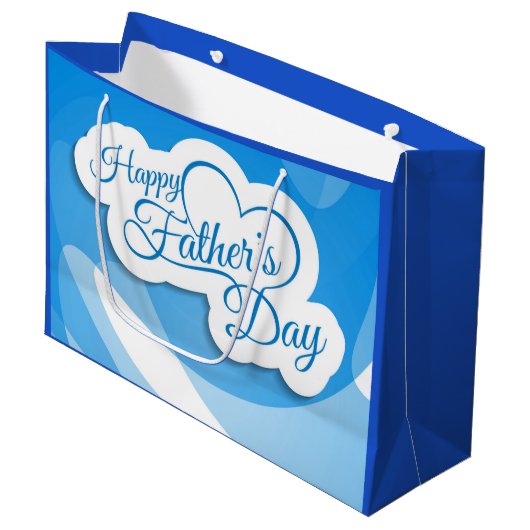 Happy Vaderdag Large Cadeautasje (Voorkant Gekanteld)