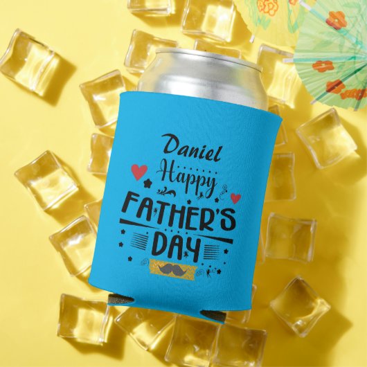 Happy Vaderdag Leaping Frogs Hearts Mustache Blikjeskoeler (Insitu Zomer)