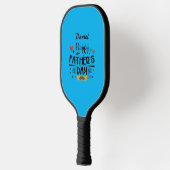 Happy Vaderdag Leaping Frogs Hearts Mustache Pickleball Paddle (Links)