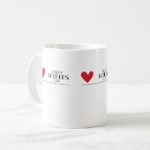 Happy Vaderdag Love Heart Art Print Koffiemok (Voorkant links)