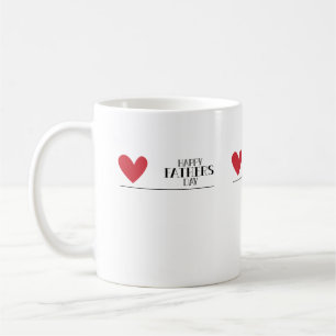 Happy Vaderdag Love Heart Art Print Koffiemok