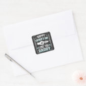 Happy Vaderdag Love You Daddy Vierkante Sticker (Envelop)