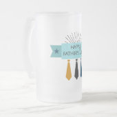 Happy Vaderdag Matglas Bierpul (Voorkant links)
