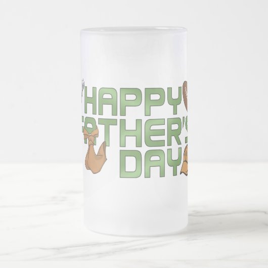 Happy Vaderdag Matglas Bierpul (Center)