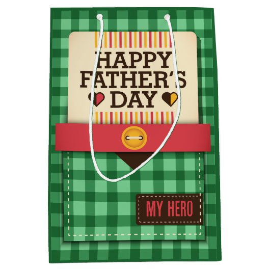 Happy Vaderdag Medium Cadeauzakje (Voorkant)