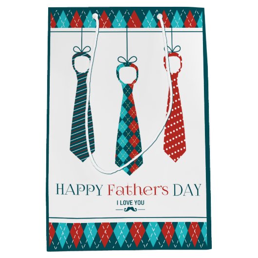 Happy Vaderdag Medium Cadeauzakje (Voorkant)