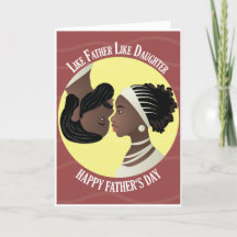 Happy Vaderdag; Meisje en papa "Ying en Yang"