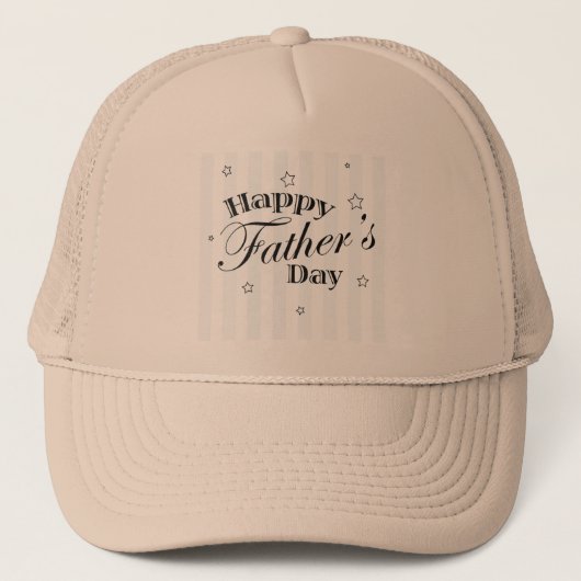 Happy Vaderdag Message Trucker Pet (Voorkant)