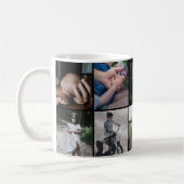 Happy Vaderdag met 9 persoonlijke foto's Mok (Links)