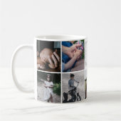 Happy Vaderdag met 9 persoonlijke foto's Mok (Links)