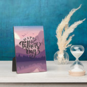 Happy Vaderdag met bergen Fotoplaat (Zijkant)