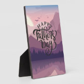 Happy Vaderdag met bergen Fotoplaat (Zijkant)