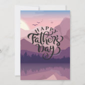 Happy Vaderdag met bergen Plaque Gift Labels Save The Date (Voorkant)