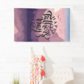 Happy Vaderdag met bergen Plaque Spandoek (Insitu)