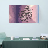 Happy Vaderdag met bergen Plaque Spandoek (Beurs)