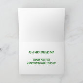 Happy Vaderdag met een cricketwagen voor insecten. Kaart (Binnen)