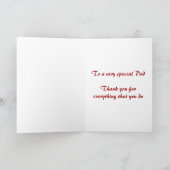 Happy Vaderdag met raceauto naar papa Kaart (Binnen)