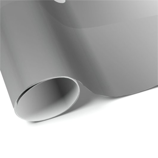 Happy Vaderdag Metallic Silver Gift Wrapping Cadeaupapier (Rol Hoek)