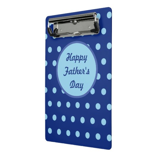 Happy Vaderdag Mini Klembord (Navy) (Angled2)