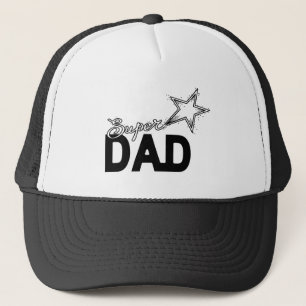 Happy Vaderdag Modern Design "SUPER DAD"-ster Trucker Pet