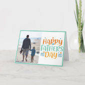 Happy Vaderdag Modern foto-sjabloon Kaart (Voorkant)