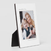 Happy Vaderdag, modern, minimaal fotogeheugen Fotoplaat (Zijkant)