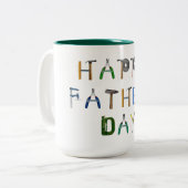 Happy Vaderdag Mok met Tool Letter Design (Voorkant links)