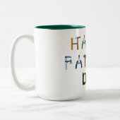 Happy Vaderdag Mok met Tool Letter Design (Links)