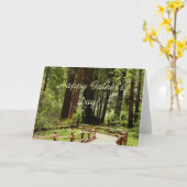 Happy Vaderdag Muir Bossen Path Kaart (Gele Bloem)