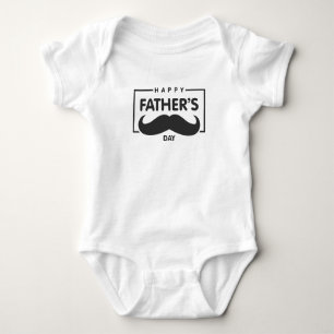 Happy Vaderdag Mustache   Bodysuit