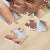 Happy Vaderdag Mustache Photo Collage Legpuzzel (Zijkant)