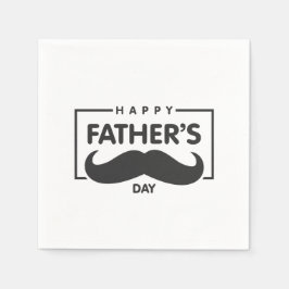 Happy Vaderdag Mustache | Servet