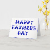 Happy Vaderdag Navy Blauwe stropdas Letters Kaart (Gele Bloem)