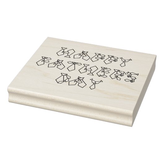 Happy Vaderdag Necktie Font Stropdas Wood Art Stam Rubberstempel (Stempel)