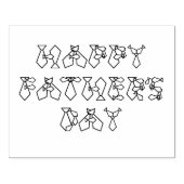 Happy Vaderdag Necktie Font Stropdas Wood Art Stam Rubberstempel (Afrduk)