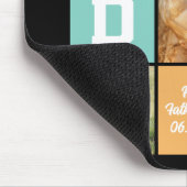 Happy Vaderdag Nieuwe Papa Familie Fotocollage Muismat (Hoek)