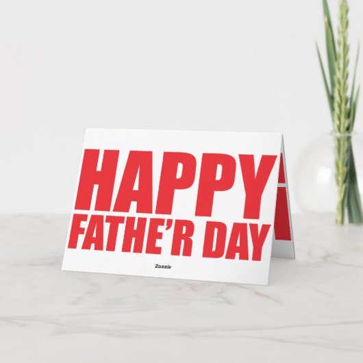 Happy Vaderdag Notitiekaartje (Achterkant)